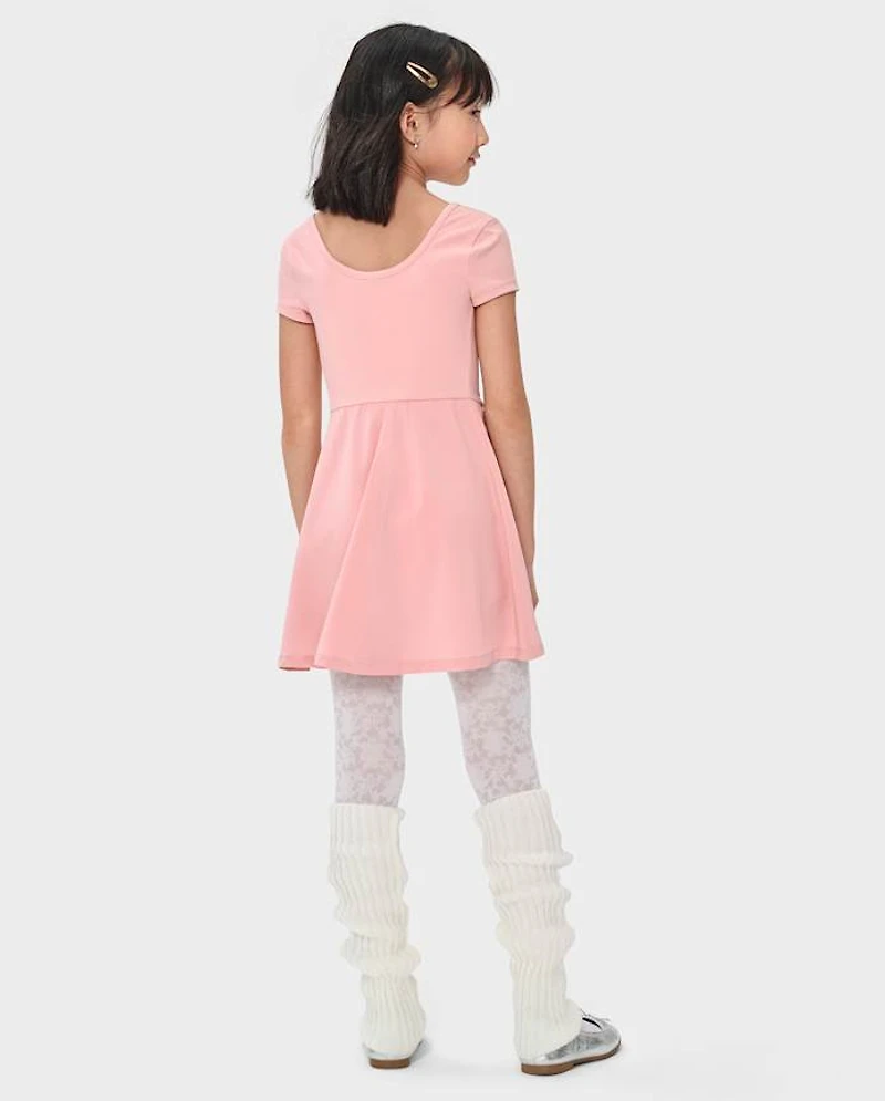 Girls Quick Dry Fit And Flare Tennis Dress