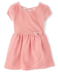Baby And Toddler Girls Wrap Tutu Dress