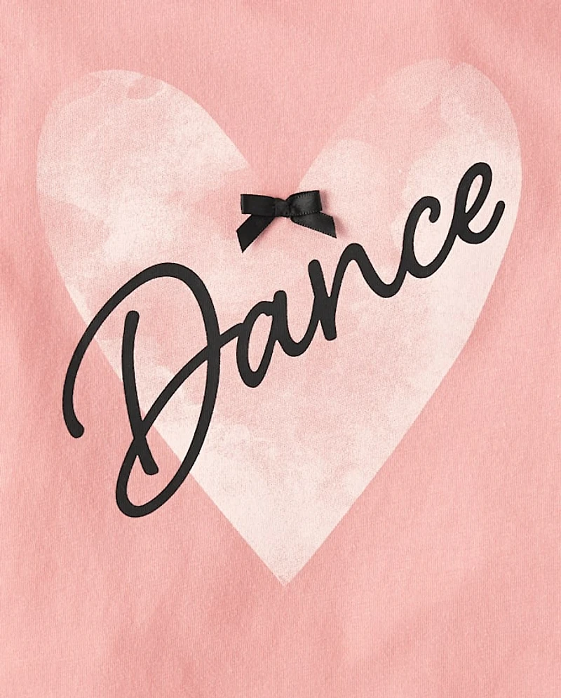 Baby And Toddler Girls Graphic Flutter Top