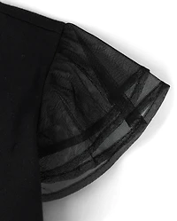 Girls Graphic Flutter Top