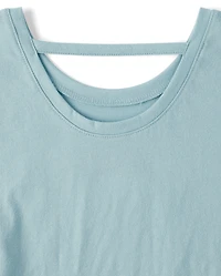 Girls Graphic Flutter Top