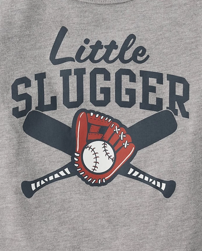 Baby And Toddler Boys Little Slugger Graphic Tee