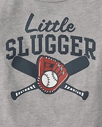Baby And Toddler Boys Little Slugger Graphic Tee