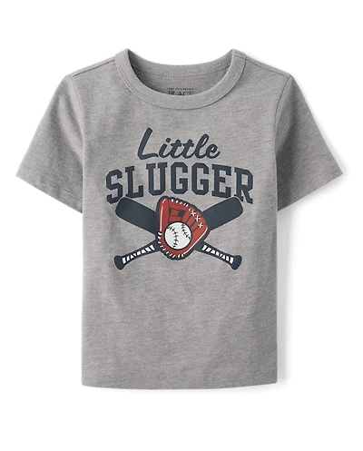 Baby And Toddler Boys Little Slugger Graphic Tee