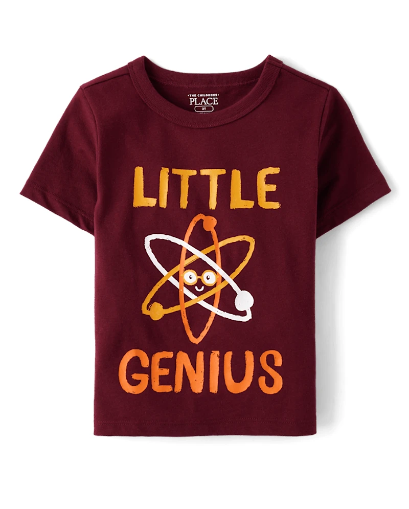 T-shirt graphique Little Genius pour bébés et tout-petits garçons