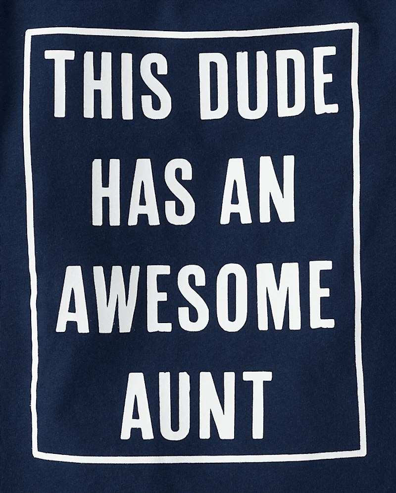 Baby And Toddler Boys Awesome Aunt Graphic Tee