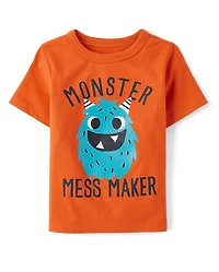 Baby And Toddler Boys Monster Mess Maker Graphic Tee