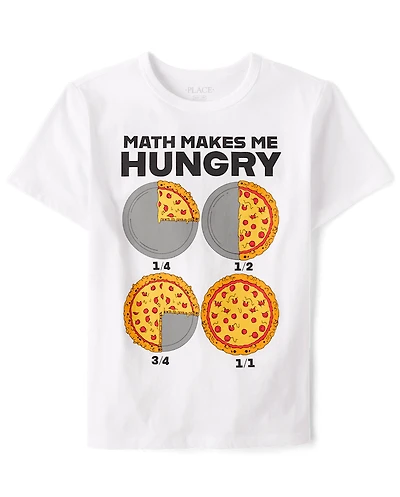 Boys Pizza Math Graphic Tee