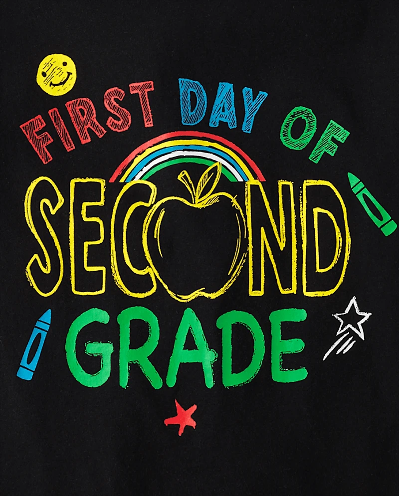 T-shirt graphique pour garçon : Premier jour de CE1