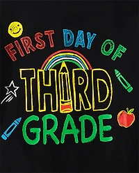 Boys First Day Third Grade Graphic Tee