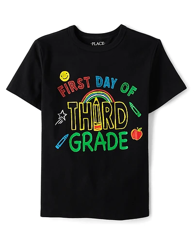 Boys First Day Third Grade Graphic Tee