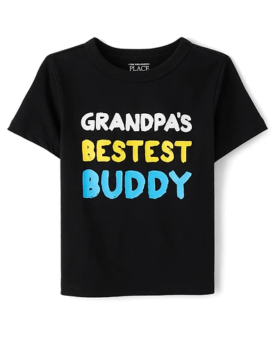 Toddler Boys Grandpa's Buddy Graphic Tee