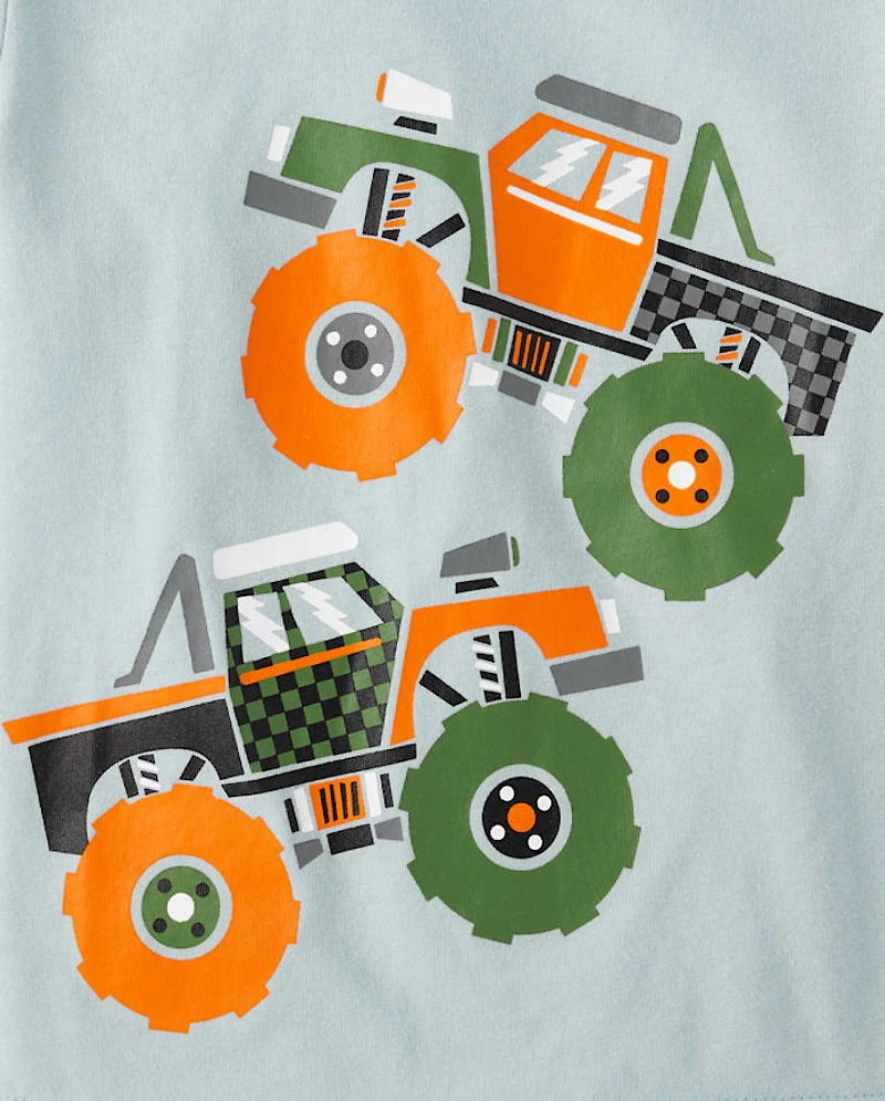 T-shirt graphique Monster Trucks pour tout-petits garçons