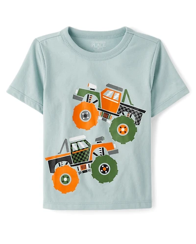 Toddler Boys Monster Trucks Graphic Tee