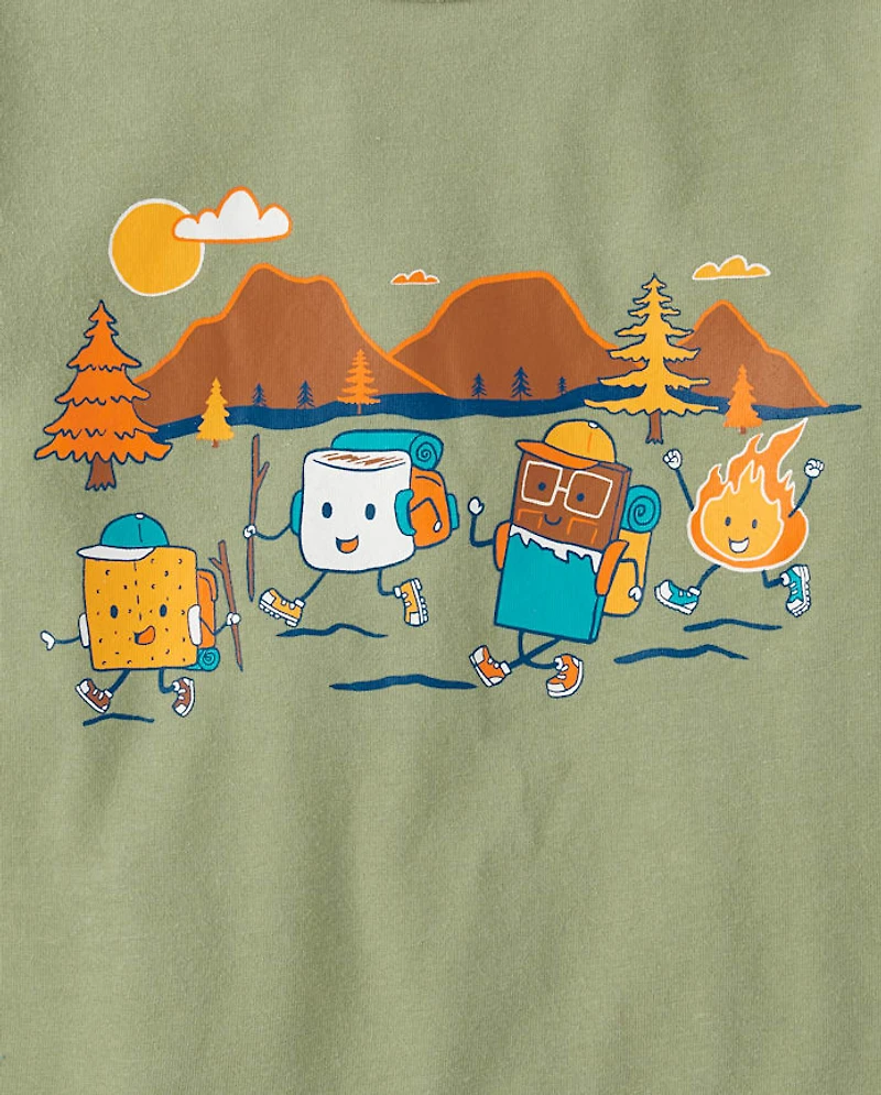 Toddler Boys Camp Smores Graphic Tee