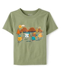 Toddler Boys Camp Smores Graphic Tee