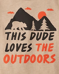 Toddler Boys Outdoors Dude Graphic Tee
