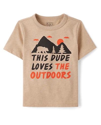 Toddler Boys Outdoors Dude Graphic Tee