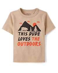 Toddler Boys Outdoors Dude Graphic Tee