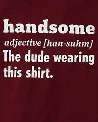Toddler Boys Handsome Definition Graphic Tee