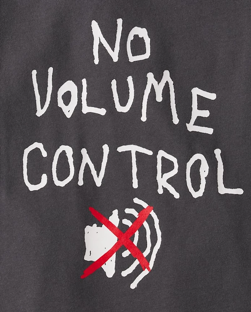 Toddler Boys Volume Control Graphic Tee