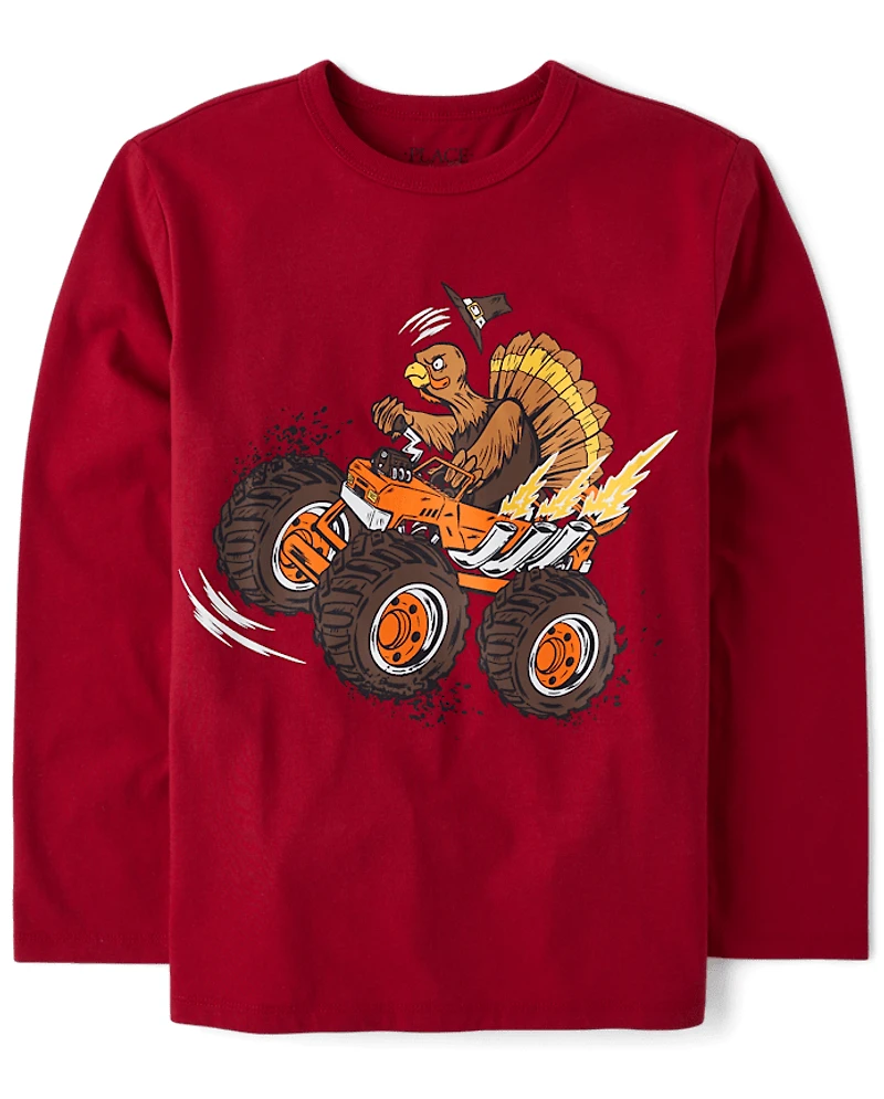 Boys Turkey Truck Graphic Tee