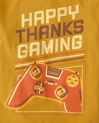 Boys Happy Thanksgaming Graphic Tee