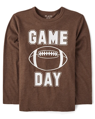 Boys Football Game Day Graphic Tee