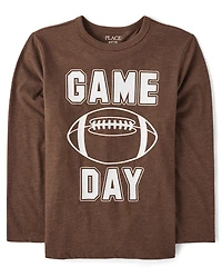 Boys Football Game Day Graphic Tee
