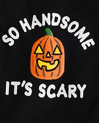 Baby And Toddler Boys Scary Handsome Graphic Tee