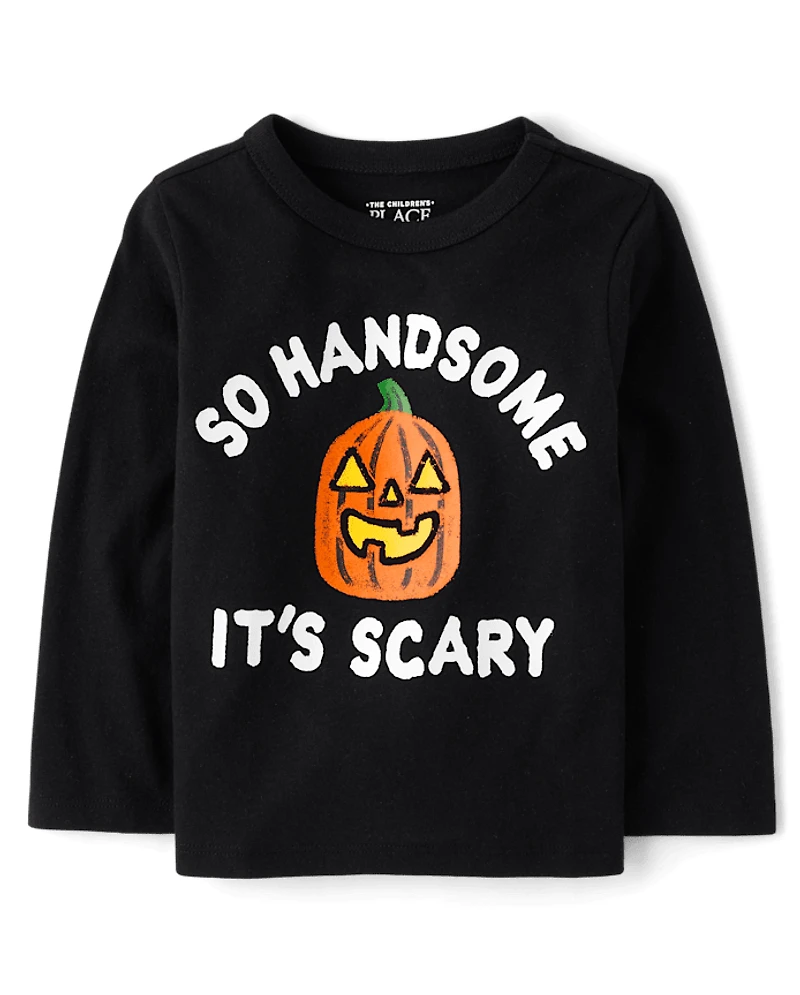Baby And Toddler Boys Scary Handsome Graphic Tee