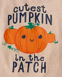Baby And Toddler Boys Cutest Pumpkin Patch Graphic Tee