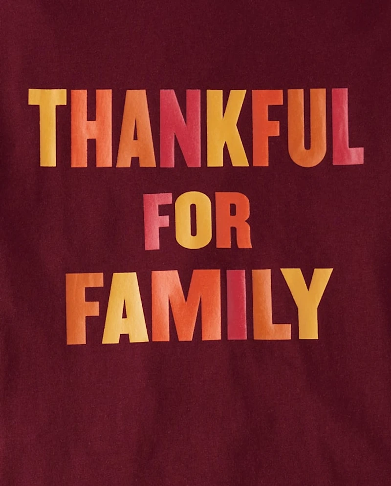 Adult Matching Family Thankful Graphic Tee