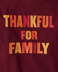 Kids Matching Family Thankful Graphic Tee