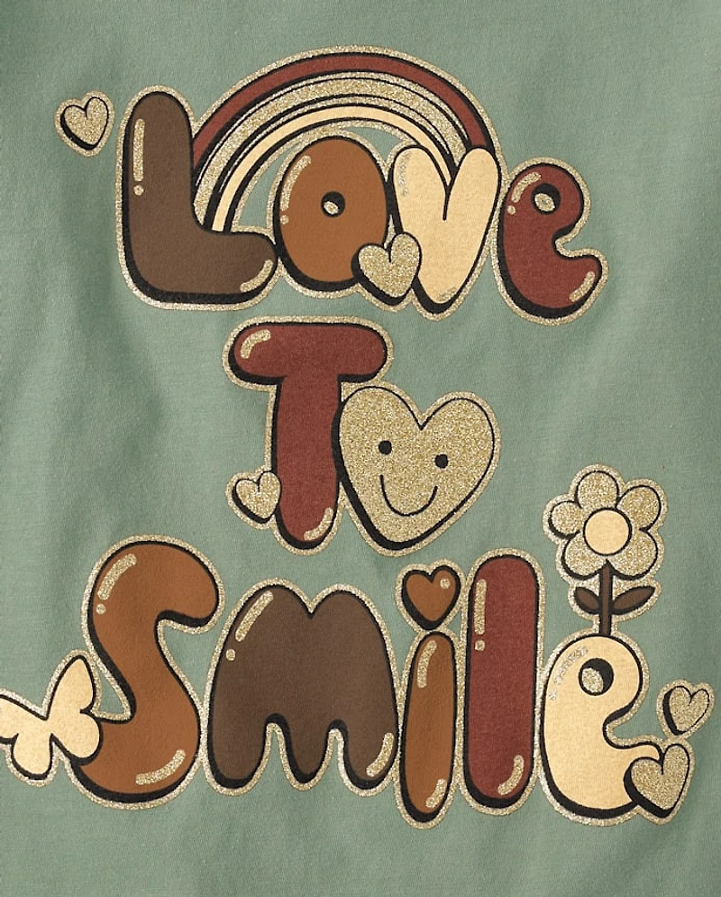 Girls Love to Smile Graphic Tee