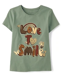 Girls Love to Smile Graphic Tee