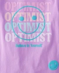 T-shirt graphique Optimist pour filles