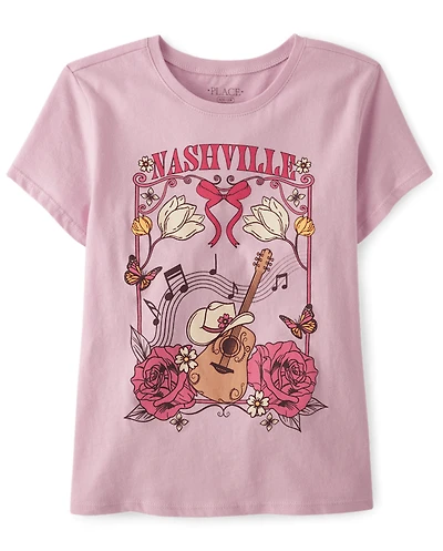 Girls Nashville Scene Graphic Tee