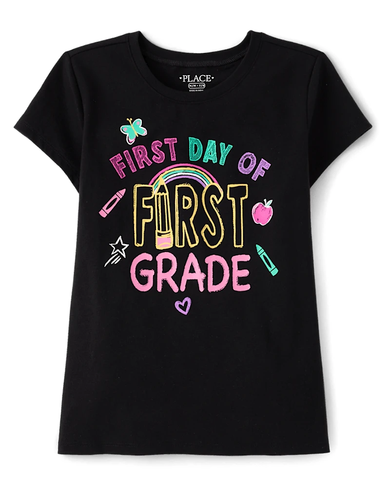 Girls First Day Grade Graphic Tee