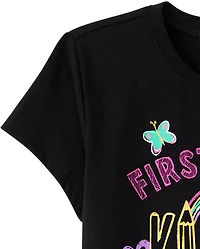 Girls First Day Kindergarten Graphic Tee