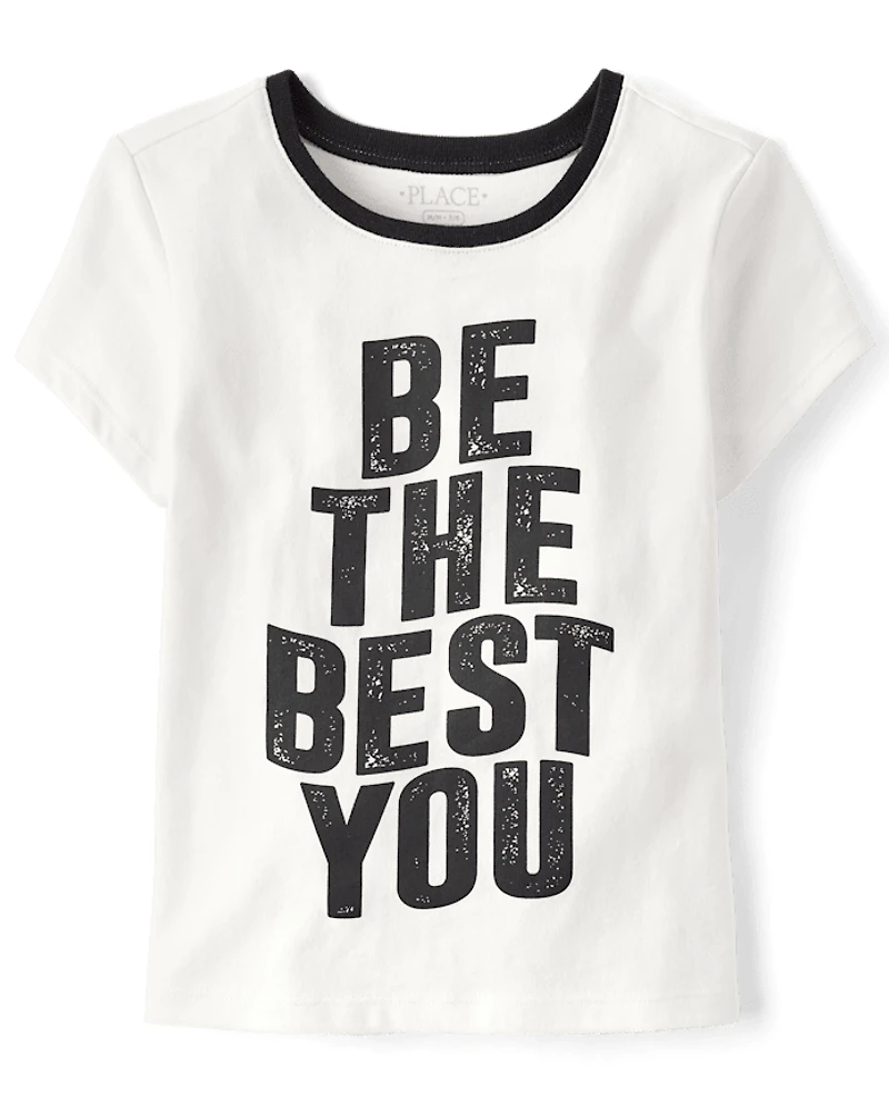 Girls Be The Best You Graphic Baby Tee
