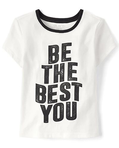 Girls Be The Best You Graphic Baby Tee