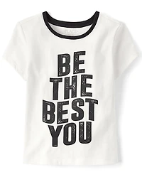 Girls Be The Best You Graphic Baby Tee