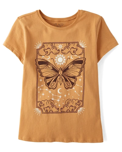 Girls Butterfly Graphic Tee
