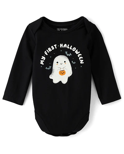 Baby First Halloween Ghost Graphic Bodysuit