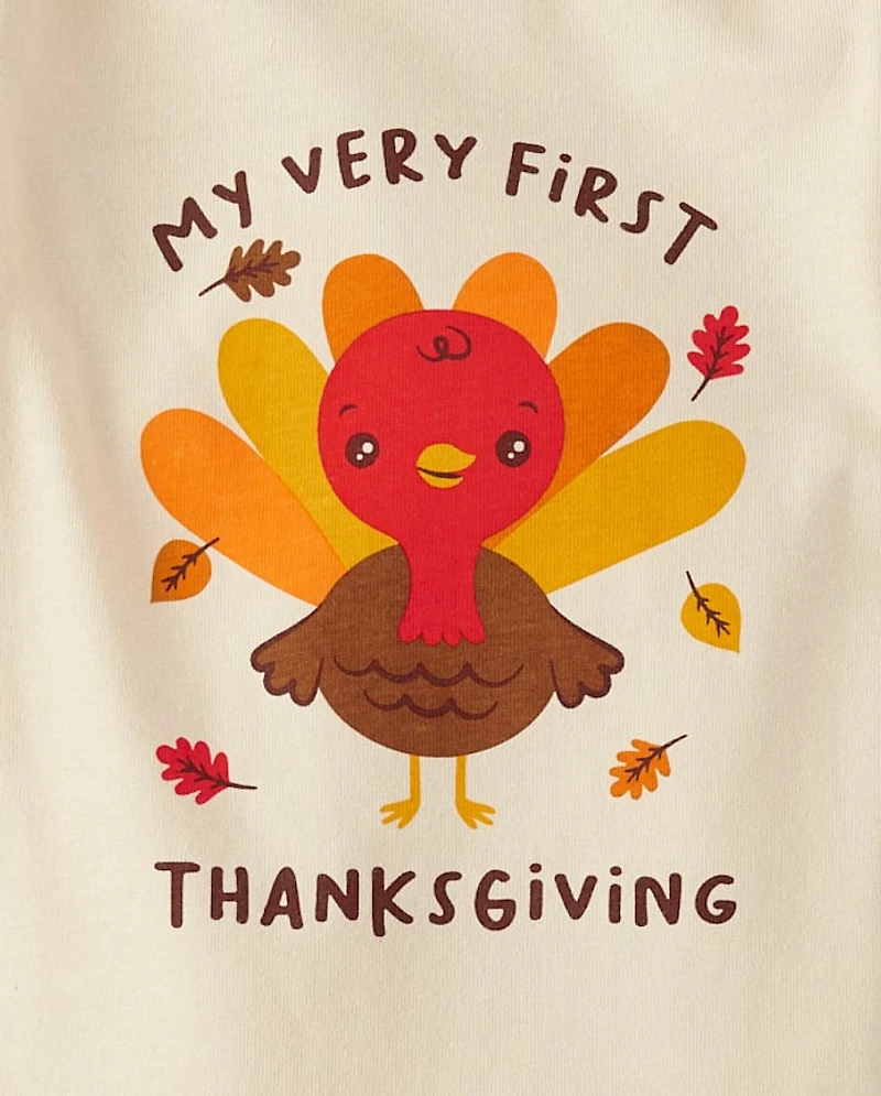 Baby First Thanksgiving Graphic Bodysuit