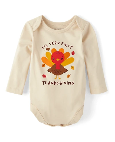 Baby First Thanksgiving Graphic Bodysuit