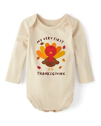 Baby First Thanksgiving Graphic Bodysuit