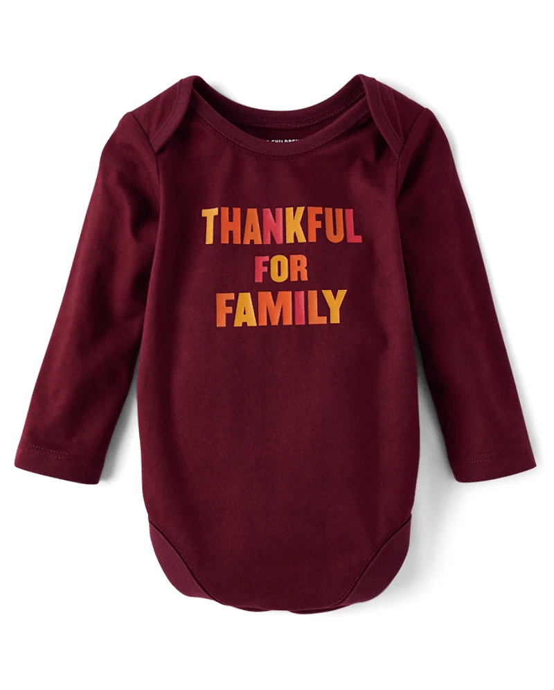 Baby Matching Family Thankful Graphic Bodysuit