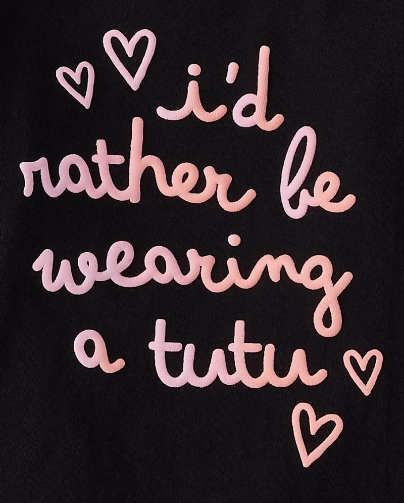 Baby And Toddler Girls Tutu Graphic Tee